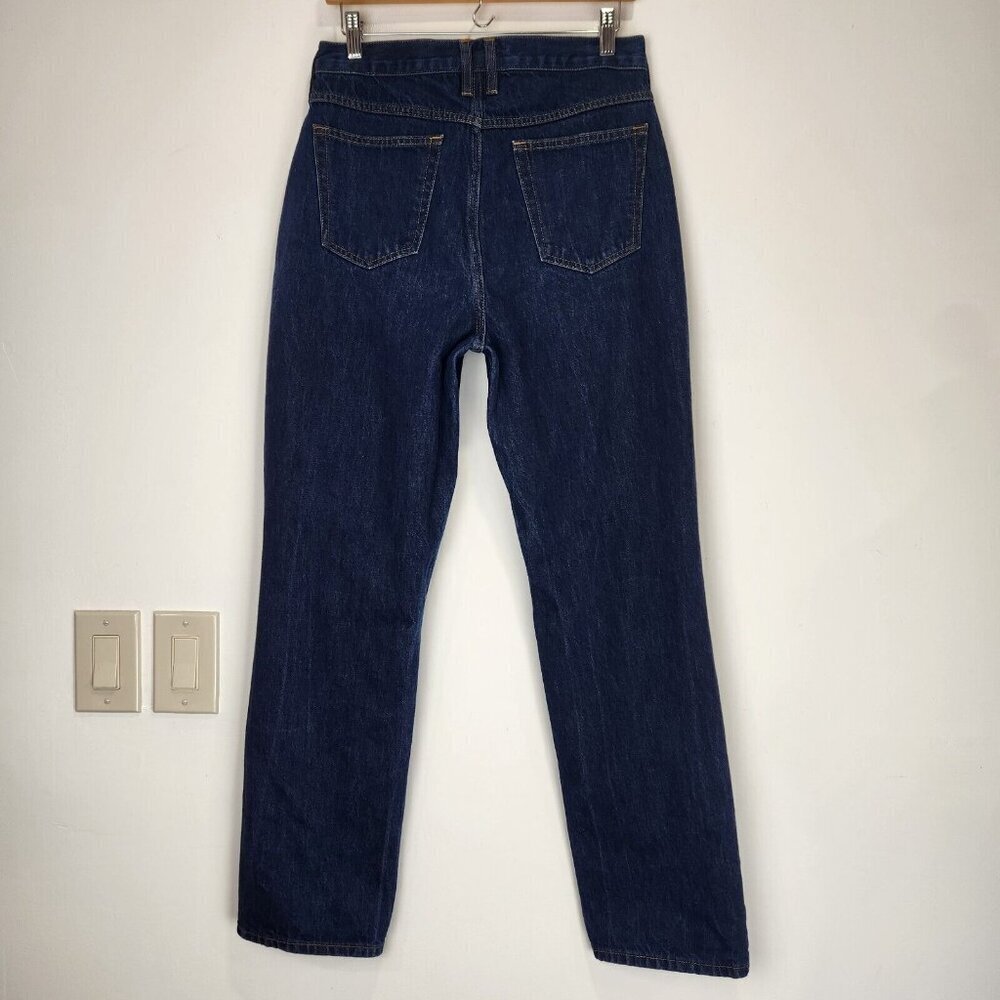 FRAME Denim Le High N Tight Straight Leg Exposed Zipper Jeans 29 Blue High Rise - Picture 2 of 13